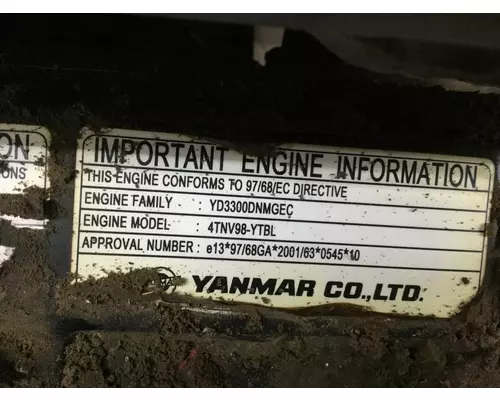 Yanmar 4TNV98 Engine Assembly