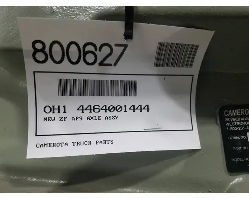 Axle Assembly, Rear (Single Or Rear) ZF 4464001471 Camerota Truck Parts