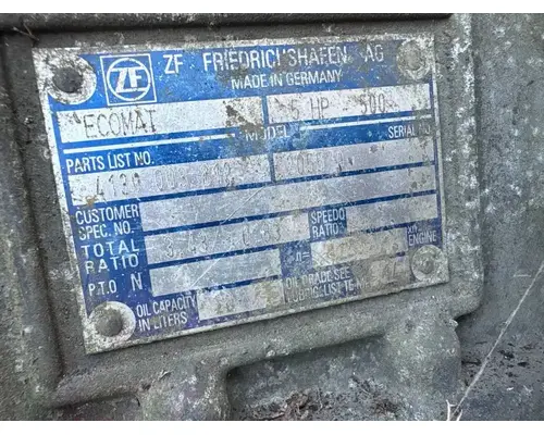 Transmission Assembly ZF 5 HP 500 ECOMAT Dixie Truck Centre