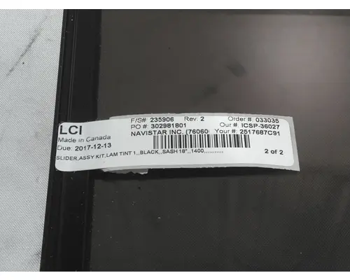  CE Door Glass, Front