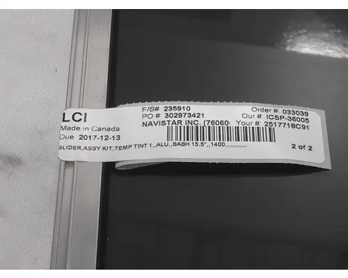  CE Door Glass, Front