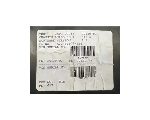  Freightliner Instrument Cluster