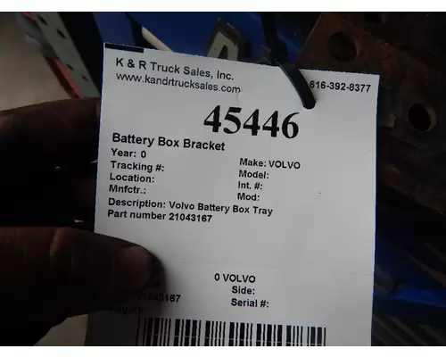   Bracket, Battery Box