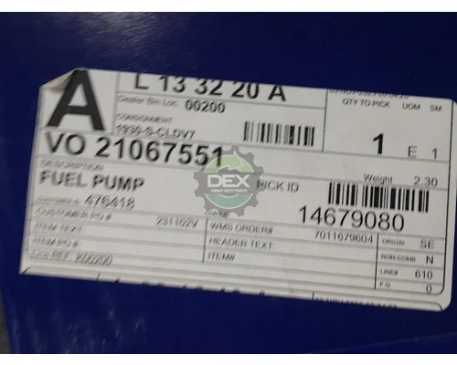   Fuel Pump (Tank)