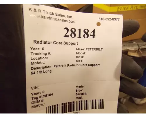   Radiator Core Support