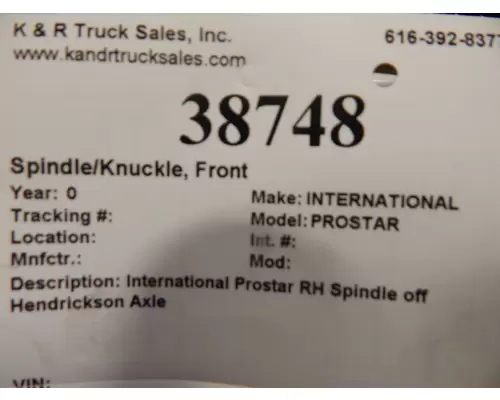   SpindleKnuckle, Front