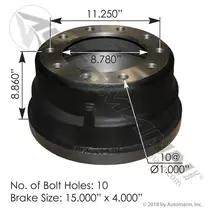 Brakes, (Drum/Rotors) Front AUTOMANN 151.5407BA