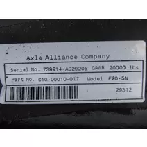 Front Axle I Beam AXLE ALLIANCE F20-5N