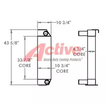 Charge Air Cooler (ATAAC) Caterpillar D6R Active Radiator