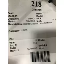 Camshaft CUMMINS N14 CELECT K &amp; R Truck Sales, Inc.