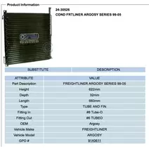 Air Conditioner Condenser FREIGHTLINER ARGOSY 101 Valley Heavy Equipment