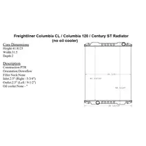 Radiator FREIGHTLINER Columbia 120