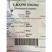 TRANSMISSION ASSEMBLY FULLER FS6406A