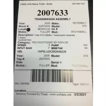 TRANSMISSION ASSEMBLY FULLER RTO16908LL