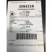 TRANSMISSION ASSEMBLY FULLER RTOC16909A