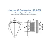 Fan Clutch HORTON DriveMaster Frontier Truck Parts