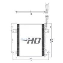 Air Conditioner Condenser INTERNATIONAL 4200 Frontier Truck Parts