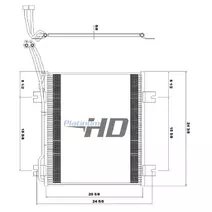 Air Conditioner Condenser INTERNATIONAL 5000 Frontier Truck Parts