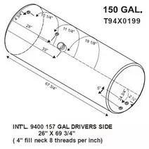 Fuel Tank INTERNATIONAL 9400 LKQ Heavy Truck - Tampa