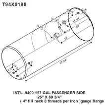 Fuel Tank INTERNATIONAL 9400 LKQ Evans Heavy Truck Parts