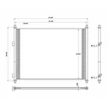 Air Conditioner Condenser INTERNATIONAL LONESTAR LKQ Wholesale Truck Parts