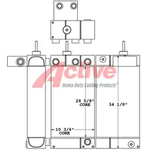 Engine Oil Cooler JLG TL1055C Active Radiator