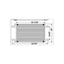 AIR CONDITIONER CONDENSER KENWORTH T660