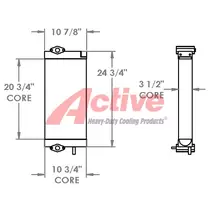 Engine Oil Cooler Komatsu PC88 Active Radiator