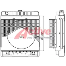 Radiator Kubota V3600 Low Fan Active Radiator