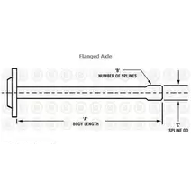 Axle Shaft MACK  LKQ Evans Heavy Truck Parts