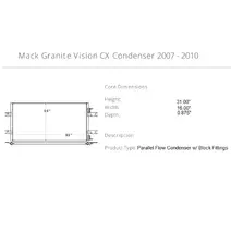 Air Conditioner Condenser MACK Granite Vision CX Frontier Truck Parts