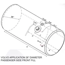 Fuel Tank VOLVO 115-124 GALLON LKQ Wholesale Truck Parts