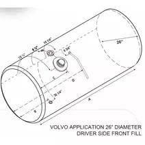 Fuel Tank VOLVO 115-124 GALLON LKQ KC Truck Parts Billings