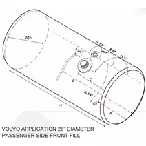 Fuel Tank VOLVO 115-124 GALLON LKQ Evans Heavy Truck Parts