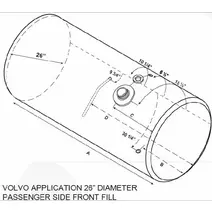 FUEL TANK VOLVO VNL 2003-OLDER