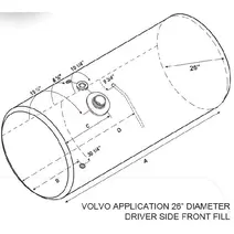 FUEL TANK VOLVO VNL 2003-OLDER