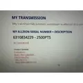 ALLISON 2500PTS Transmission Assembly thumbnail 3