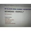 ALLISON 4500 RDS Transmission Assembly thumbnail 1
