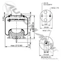 AUTOMANN AB1DF23I-P1137 AIR BAG (SPRING) thumbnail 2