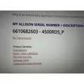 INSPECTED Transmission Assembly ALLISON 4500 RDS for sale thumbnail