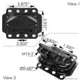 CUMMINS ISX15 ENGINE MOUNTS, ENGINE (REAR) thumbnail 2