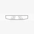 FORD LTL9000 1982-1997 BUMPER ASSEMBLY, FRONT thumbnail 3