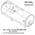 INTERNATIONAL 9400 1987-1996 FUEL TANK thumbnail 2