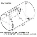 INTERNATIONAL 9400 1987-1996 FUEL TANK thumbnail 2