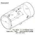 INTERNATIONAL 9400 1987-1996 FUEL TANK thumbnail 2