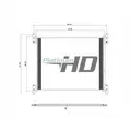 KENWORTH T2000 AIR CONDITIONER CONDENSER thumbnail 3