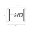 KENWORTH T2000 AIR CONDITIONER CONDENSER thumbnail 2